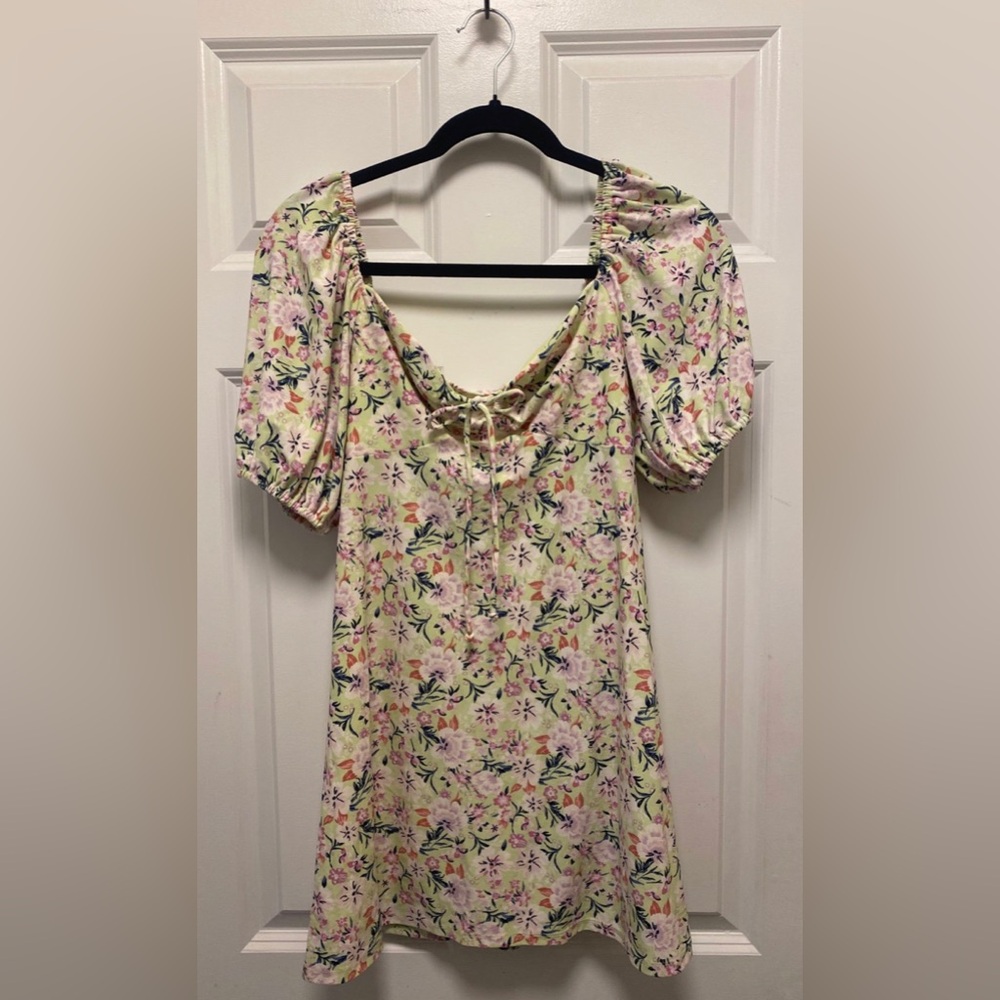 Floral Puff Sleeve Summer Dress